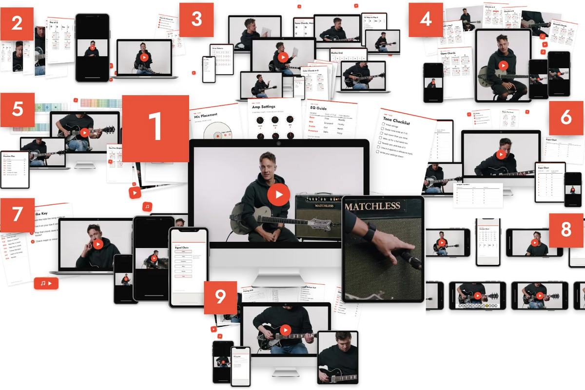 9 guitar courses