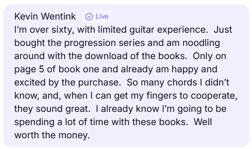 Customer testimonial